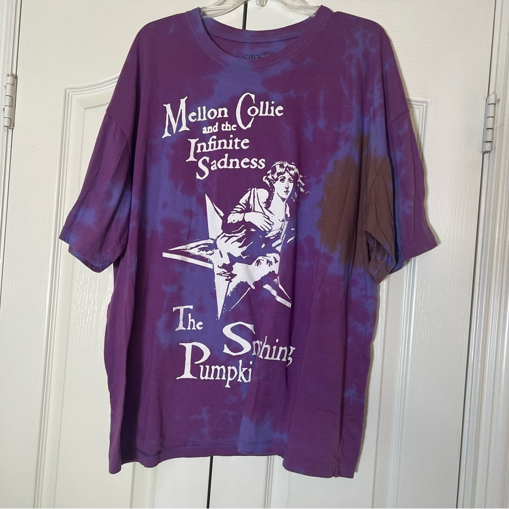 The Smashing Pumpkins Purple Tie Dye Graphic Tee Size XXL
